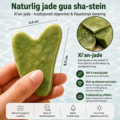 Naturlig Jade Gua Sha-stein