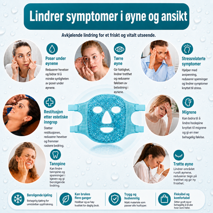 Gelmaske for ansikt – Varm og kald bruk