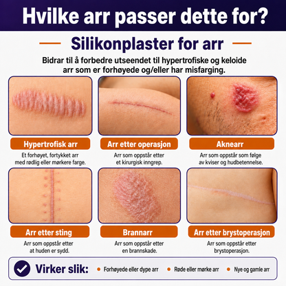 Silikonplaster for arr – Medisinsk kvalitet
